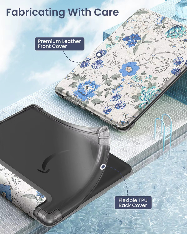 Dadanism Schutzhülle für Kindle 6 Zoll 11. Generation 2024 2022 Transparent TPU Soft Case mit Auto Wake/Sleep Funktion - Bild 3