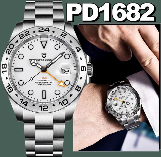 PAGANI DESIGN Armbanduhr Automatik, Edelstahl, 42 mm, Herren - Bild 1