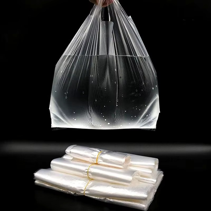 Transparente Plastiktüten mit Griffen für den professionellen Einsatz im Einzelhandel und Gastronomie - Bild 3