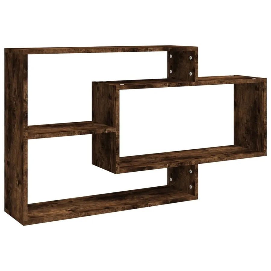 vidaXL Wandregal aus Holzwerkstoff in Räuchereiche, Braun, B: 104 cm, T: 20 cm, H: 58,5 cm - Bild 2