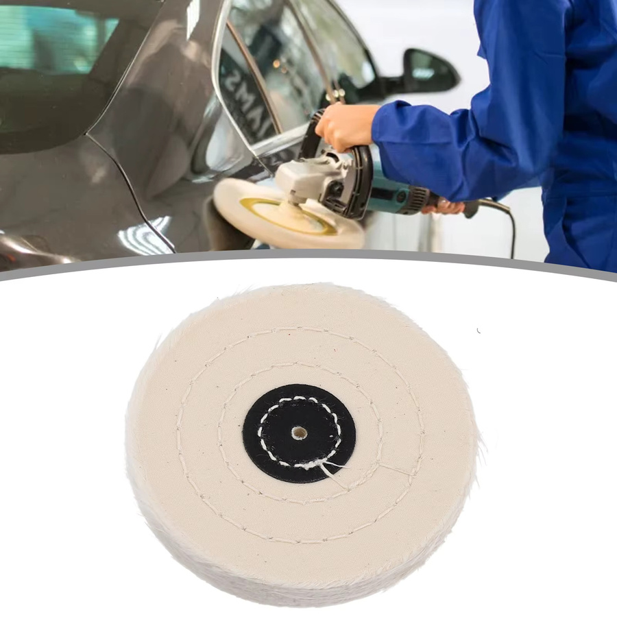 Vibratite Polierrad aus Baumwollflanell für Silber, Schmuck und Spiegel, Durchmesser: 5 bis 20 cm - Bild 1