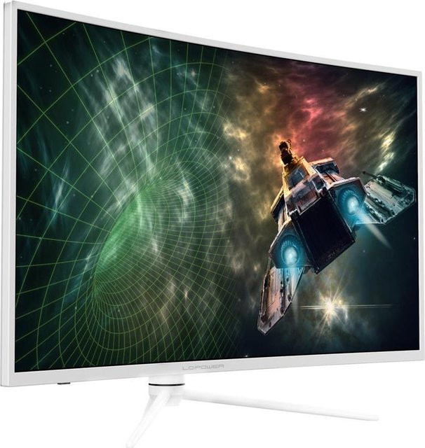 LC Power Curved LED-Monitor in Weiß mit 97,79 cm (38,5 Zoll), QHD 2560 x 1440 Auflösung, 165 Hz, VA-Panel, DisplayHDR 400 und 2x HDMI sowie 2x DisplayPort - Bild 1