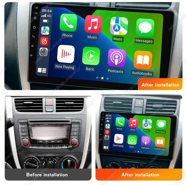 NAVIFANS Android 14 Radio Stereo für Suzuki Celerio 2015-2018 mit drahtlosem CarPlay, GPS Navigation und Multimedia Player, 2DIN, Schwarz - Bild 1