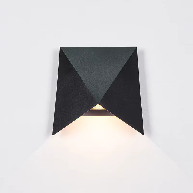 Feiyunlux Moderne LED Wandleuchte aus Aluminium in Schwarz oder Weiß mit Warmweißem Licht, Wasserdichte Außenleuchte für Außenbereich und Schlafzimmer - Bild 2