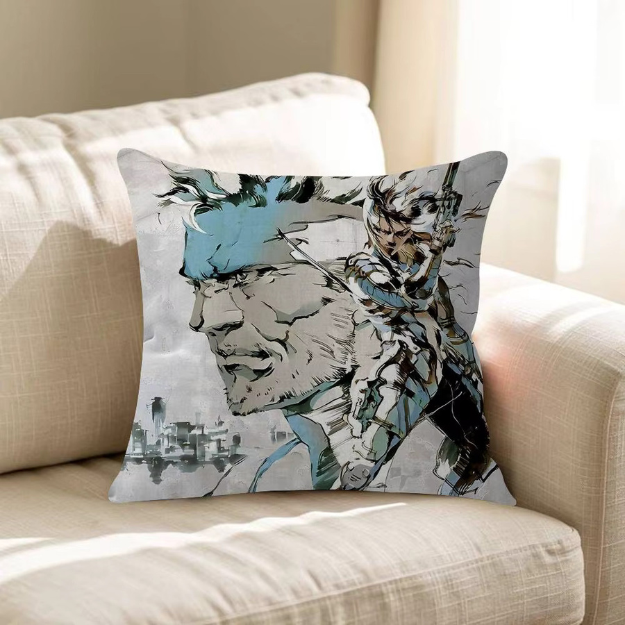 Beast Kingdom Metal Gear Solid Dekoratives Kissen mit Grafikdesign, Mehrfarbig, B/T/H: 45 x 45 x 1 cm - Bild 3