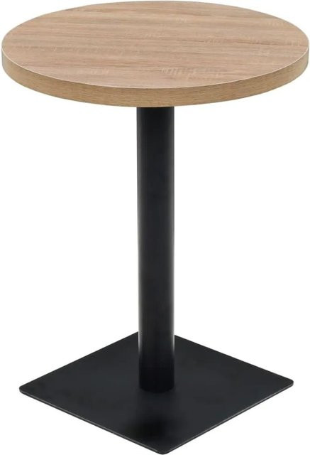 DELUKE Bistrotisch MARV Rund in Eichenoptik, Durchmesser: 60 cm, Höhe: 75 cm - Bild 1