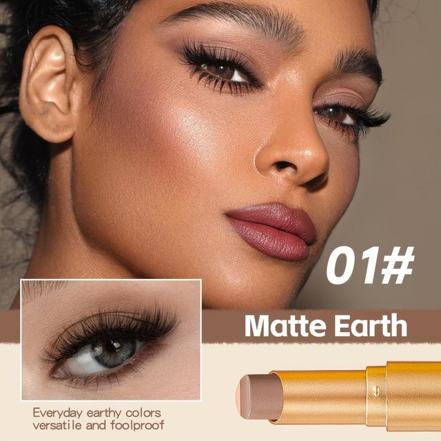 Chic Chroma Beauty Lidschattenstift Stick, 01 brown, schimmernd - Bild 1
