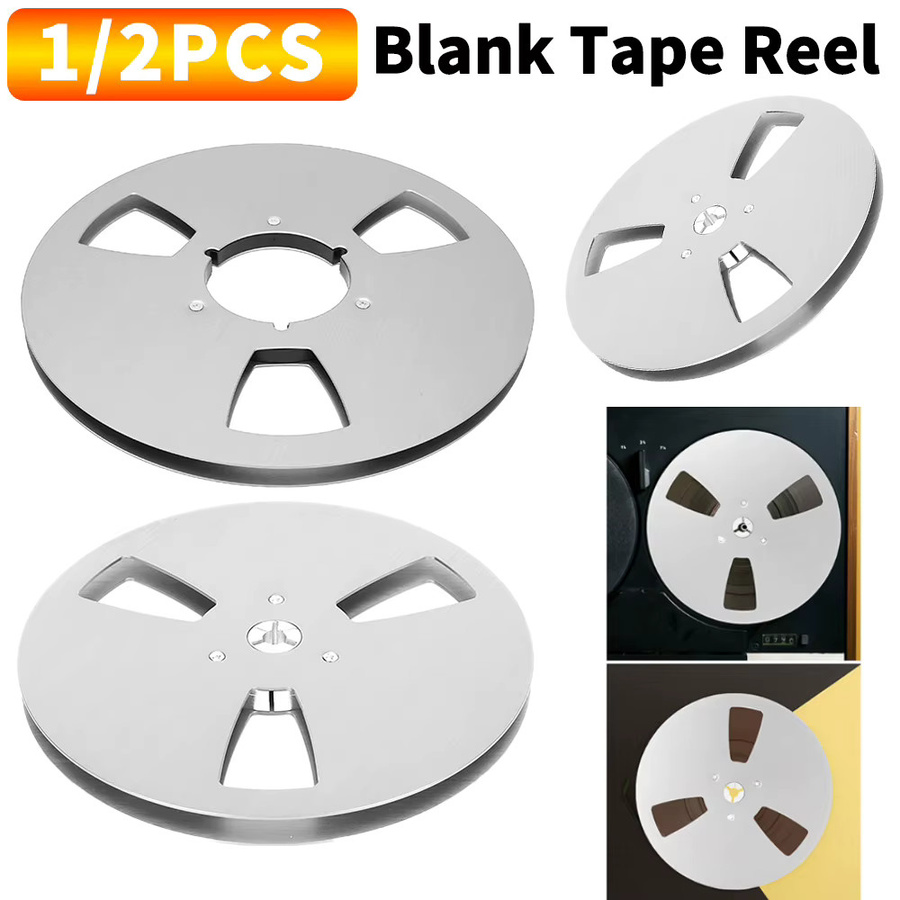ALLOYSEED Aufnahme Reel aus Aluminiumlegierung für Sound Band Recorder, 7 Zoll, 3 Loch Öffnung, Silber - Bild 2