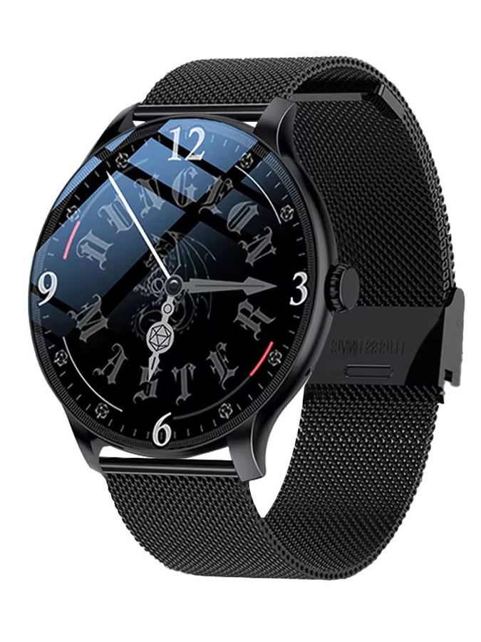LAXASFIT Outsport Smartwatch mit Bluetooth-Anrufen und Herzfrequenzmesser für Android und iOS, Unisex, Schwarz/Pink - Bild 7