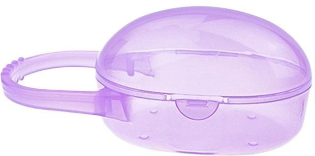 NATAWA Schnullerbox für Babys und Kleinkinder aus Kunststoff, Violett - Bild 1