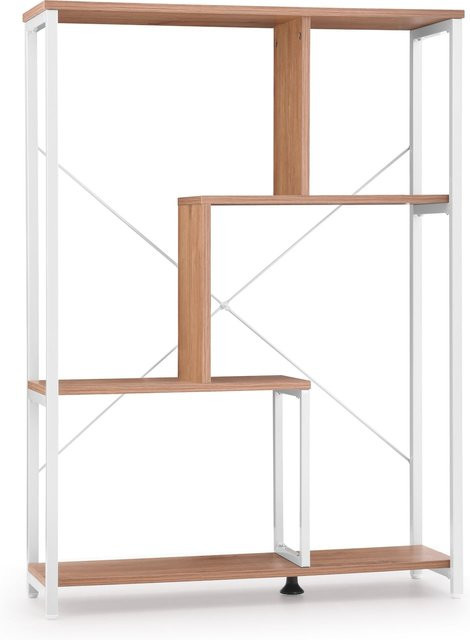 hjh LIVING Regal Kalag aus melaminharzbeschichteter Spanplatte und pulverbeschichtetem Stahl, Höhe: 112 cm - Bild 1