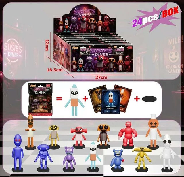 Bandai Susie's Diner Überraschungstüten-Spielzeuge, Horror-Spielfiguren, Einzelfigur, ab 3 Jahren - Bild 1