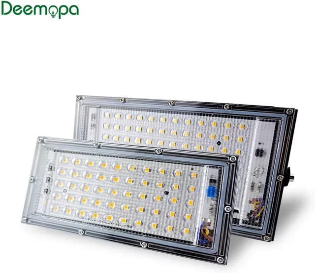 DEEMOPA LED Flutlicht 50W Außenbeleuchtung IP65 Wasserdicht in Weiß und Schwarz - Bild 1