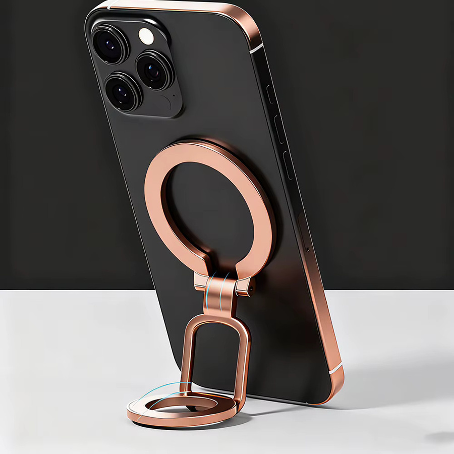 Doppelseitiger magnetischer Saugspiegel mit 3 Abschnitten in Pink und Gold, ultraleicht und ultradünn - Bild 4