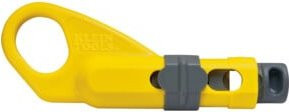 Klein Tools Koax Abisolierer 2-stufig radial Gelb aus gehärtetem Stahl für RG59 RG6 RG6Q RG7 RG11, Länge: 13,3 cm - Bild 1
