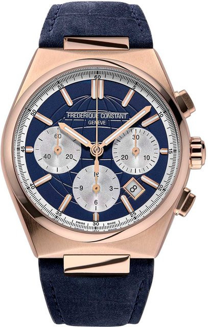 Frederique Constant Chronograph, Automatik, Edelstahl, 41 mm, Herren - Bild 1