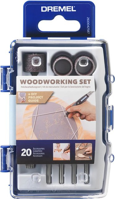 Dremel Holzbearbeitungs-Set 681, 20-teilig, Blau/Silber - Bild 2