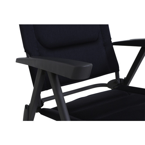 Siena Garden Premium Campingsessel aus Aluminium in Dunkelblau mit Armlehnen, B/T/H: 76 x 61 x 121 cm - Bild 3