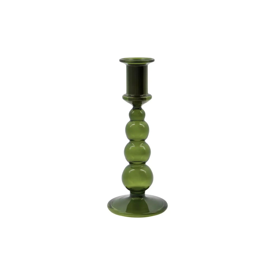 House Doctor Kerzenhalter Vidro aus grünem Glas für Teelichter, Höhe: 19,5 cm - Bild 1