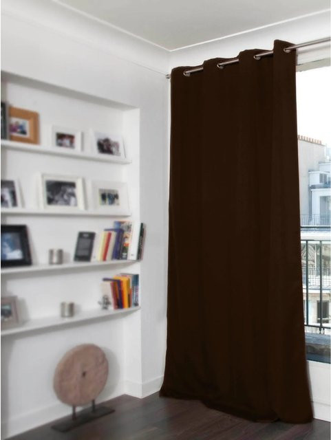 Moondream Lärmschutzvorhang mit Wärmeschutz und Verdunkelung in Braun, Höhe: 260 cm, Breite: 145 cm - Bild 1