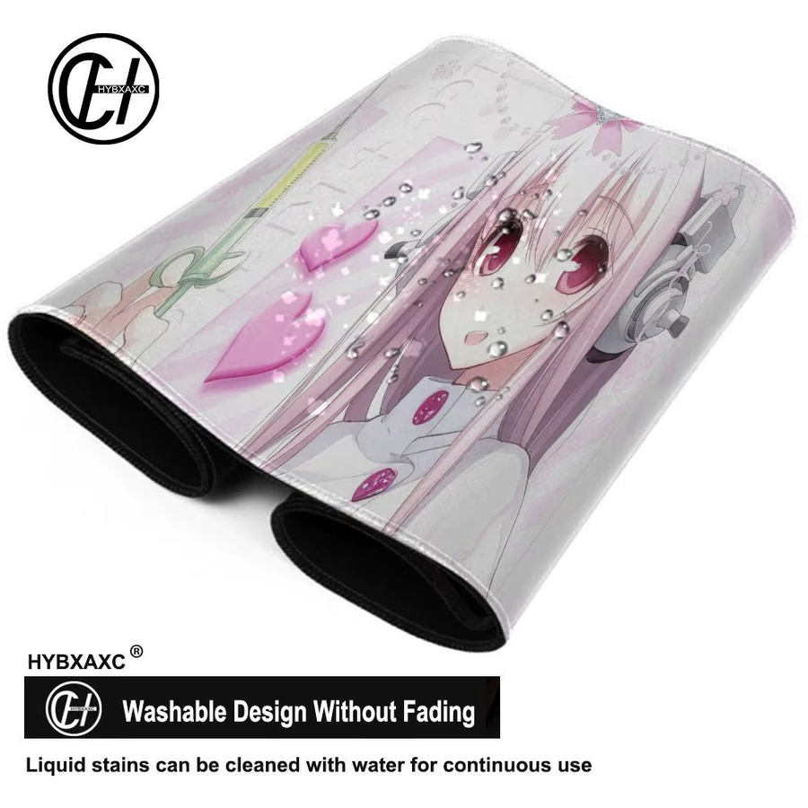 HYBXAXC Super Sonico Mauspad in Schwarz, rutschfeste Gummi-Mausmatte für Computer und Laptop - Bild 5