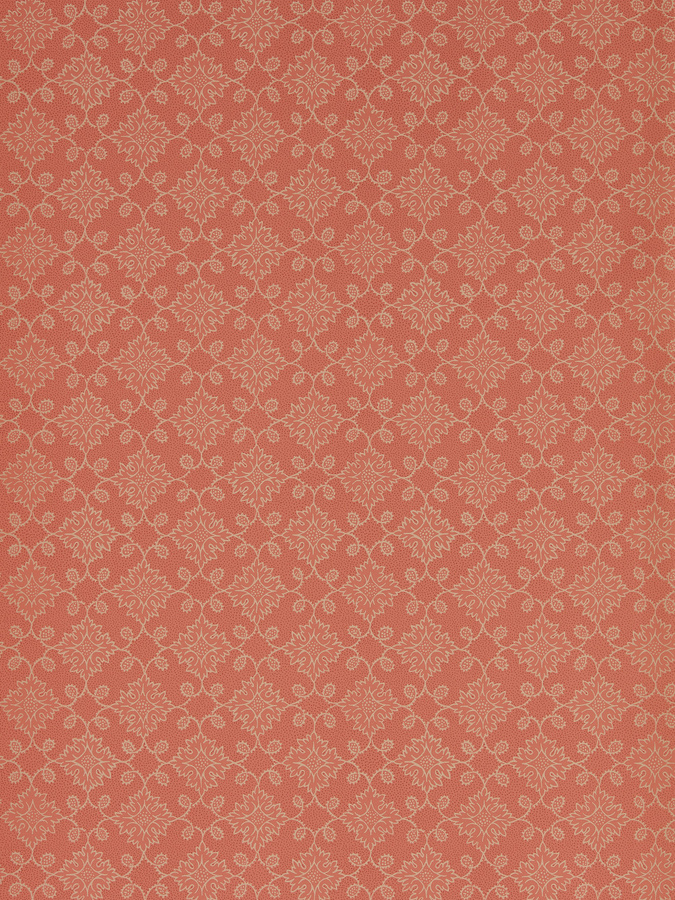 Zoffany Tapete Floral Tracery in Deep Salmon mit botanischem Muster - Bild 1
