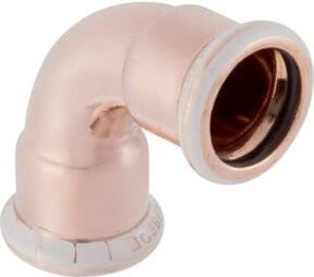 Geberit Mapress Bogen 90 Grad aus Kupfer in Braun, Durchmesser: 22 mm - Bild 1