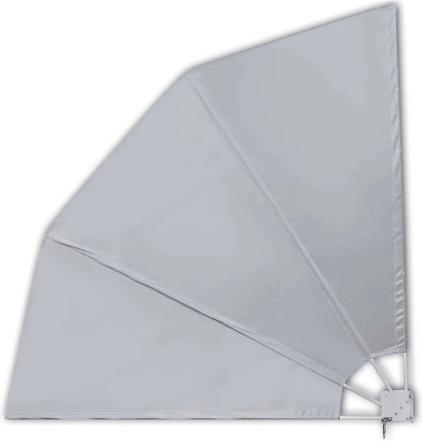 vidaXL Faltbarer Balkonsichtschutz Grau B/H: 210 x 210 cm - Bild 1