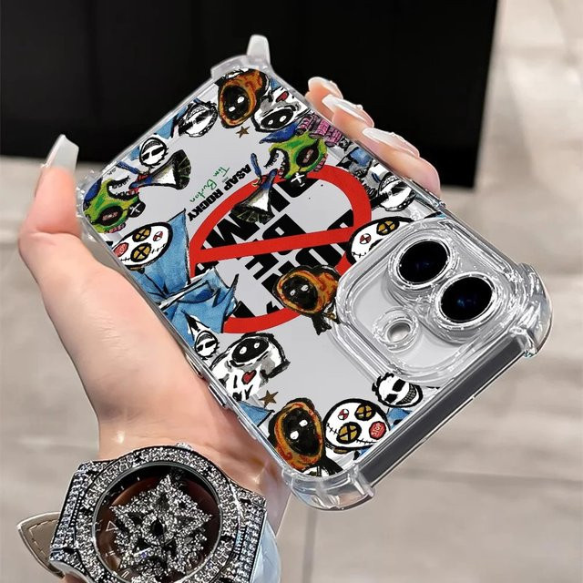 A-ASAP R-Rocky Punk Rocky Don't Be Dumb Handyhülle für iPhone 17 16e 16 15 14 13 12 11 Pro Max Plus X XR XS Max sturzsicher - Bild 1