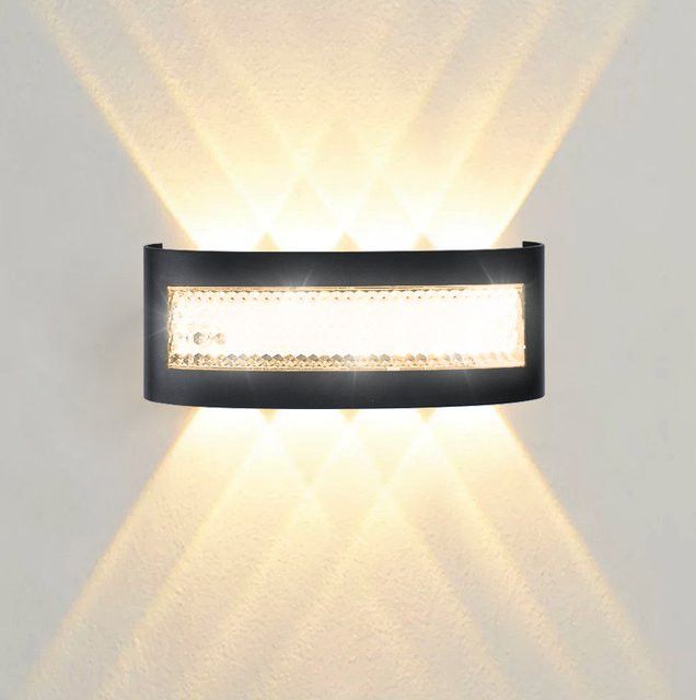 EnwYe Moderne LED-Wandleuchte für Innen- und Außenbereich mit Up- und Down-Licht - Bild 1