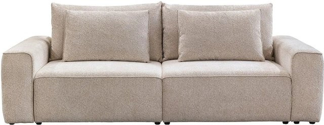 Vente-unique Schlafsofa Ricapo in Beige mit Chenille-Stoff, Breite: 266 cm - Bild 1