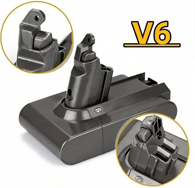 12800 mAh Akku für Dyson V6 Staubsauger-Serie passend für DC62 SV03 SV09 DC58 21,6 V - Bild 1