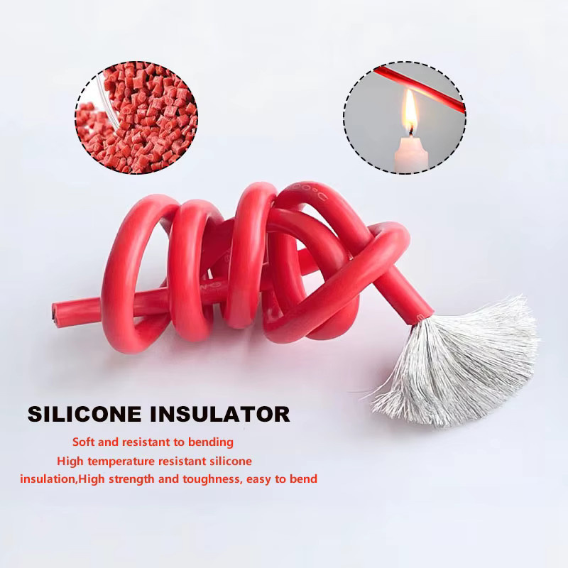 Bytebattle Ultra-weiches Silikonkabel hochtemperaturbeständig in Rot und Schwarz (6-28 AWG) - Bild 4