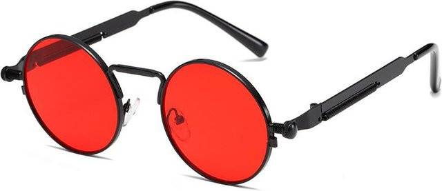 Sonnenbrille Fashion Glasses M, rund, Metall, Vollrand, men, red - Bild 1