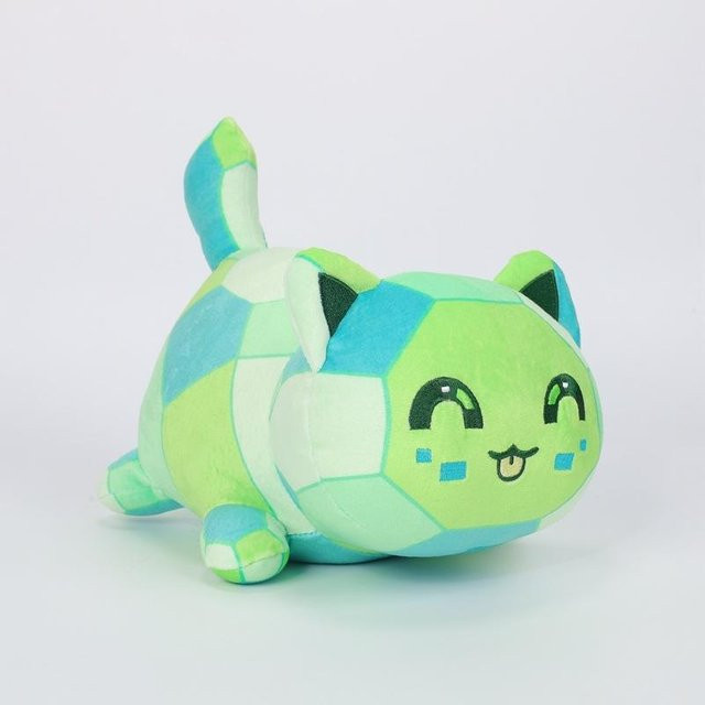 Aphmau Katzen Plüschtier Puppe, Burger Pommes Katze, Lila, 26cm - Bild 1