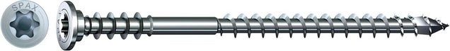 Spax Justierschraube T-Star Plus T30 Wirox Flachkopf in Silber, Durchmesser: 6 mm, Länge: 145 mm, 25 Stück - Bild 1