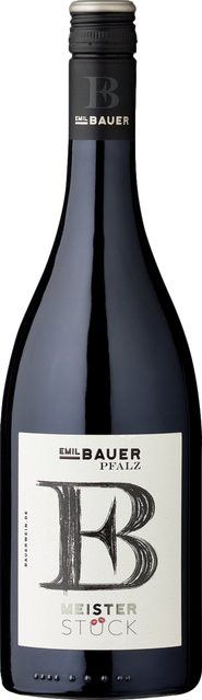 Bauer Meisterstück Cuvée Rotwein, Cabernet Franc/Sauvignon/Malbec/Nebbiolo/Petit Verdot, Pfalz, 2022, trocken, 0,75 l - Bild 1