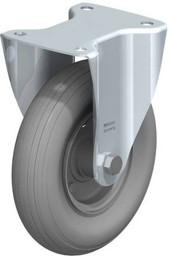 Blickle Bockrolle B-P 200R-SG in Grau mit Stahlgehäuse und 200 mm Rad-Durchmesser für eine Tragfähigkeit von 75 kg - Bild 1