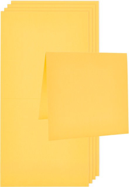 Rico Design Paper Poetry Luxury Karten Quadratisch Gelb - Bild 1