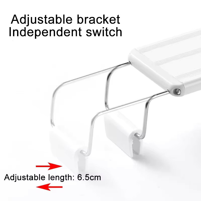 TUNFAN Aquarium LED Fischbecken-Beleuchtung in Weiß mit RGB-Vollspektrum und Teleskop-Clip-On-Funktion für Aquarien von 18 bis 75 cm - Bild 4