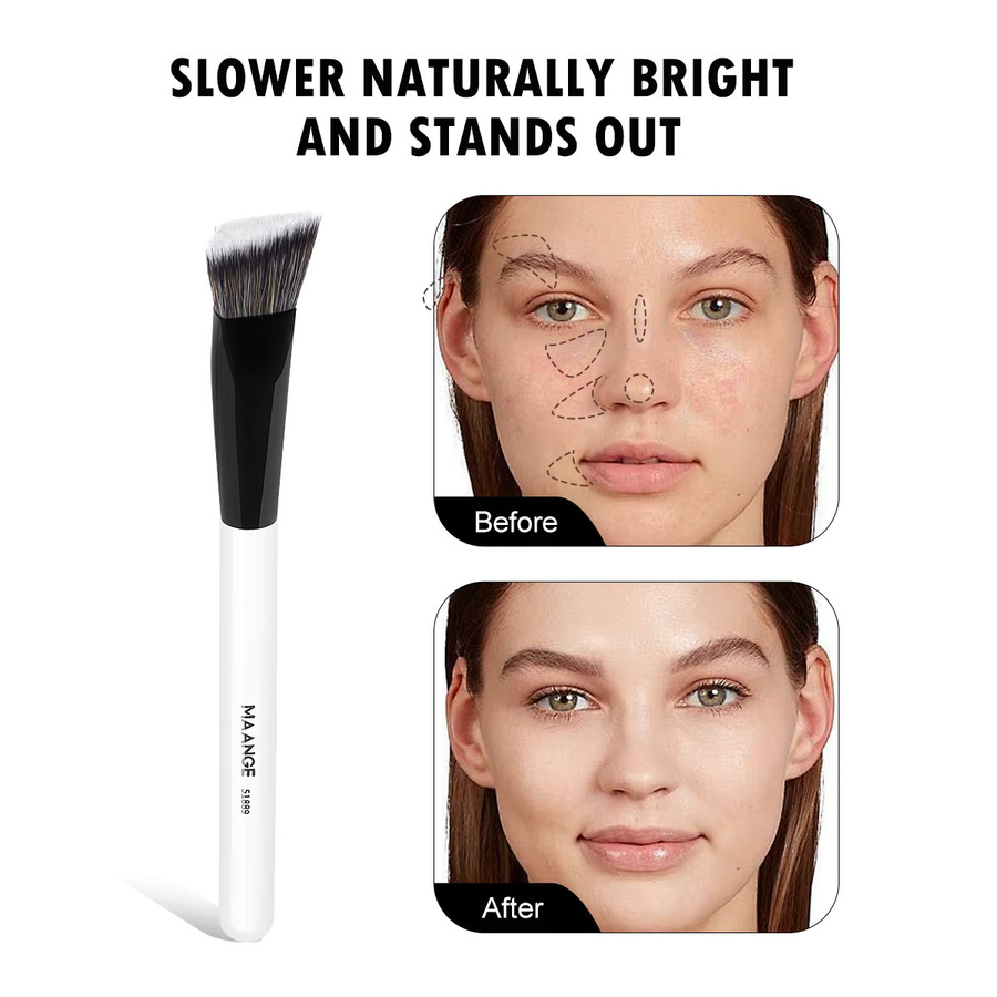 MAANGE Concealer-Pinsel, 2 Stück, dreieckig, für flüssige Creme - Bild 5