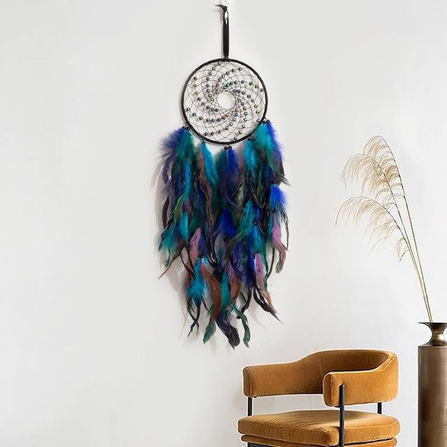 Yiran Furniture Traumfänger mit Federn als hängendes Ornament in Multicolor - Bild 1