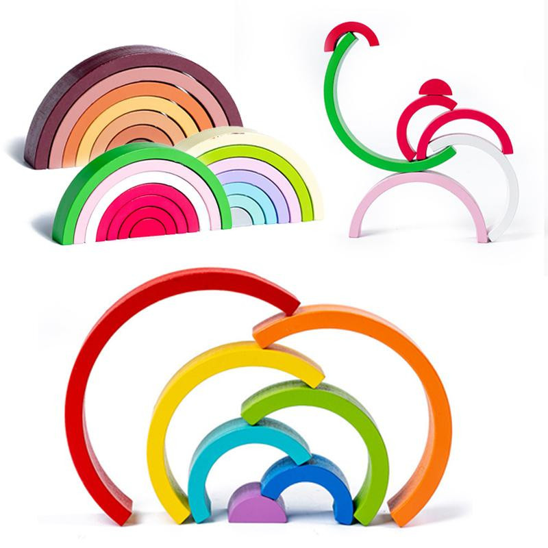 Yiran bag Regenbogen Bogenbrücke Holzspielzeug ab 4-6y - Bild 1