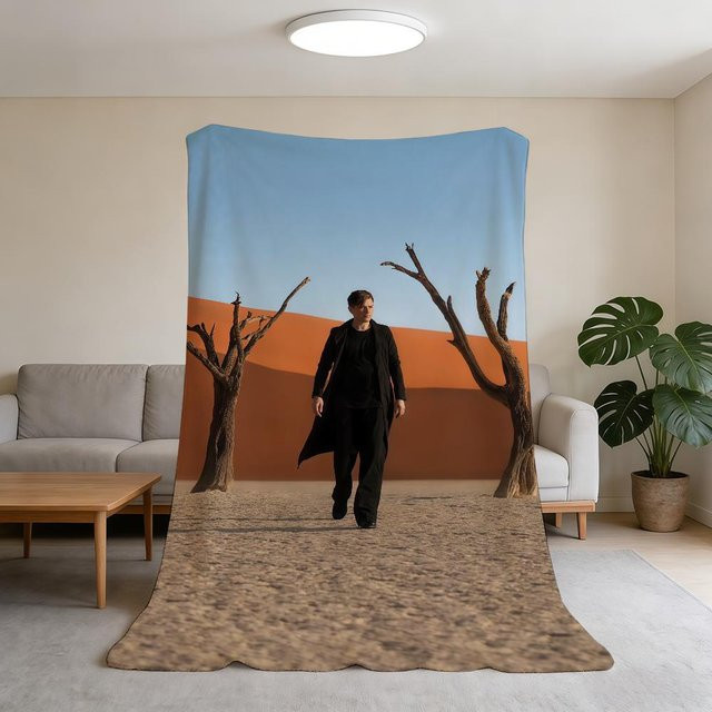 Rouxin nine Plüsch Überwurfdecke Kelly in Grau, B/H: 75 x 90 cm - Bild 1