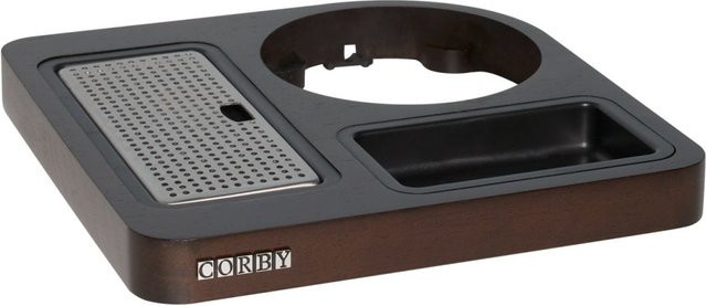 Corby Canterbury Kompaktes Willkommenstablett, Dunkelbraun, B: 23 cm, H: 3 cm - Bild 1
