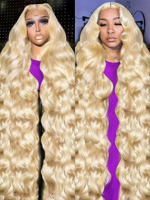 HJ WEAVE BEAUTY Perücke, Wasserwelle, Blonde, 40 Zoll, Damen - Bild 1