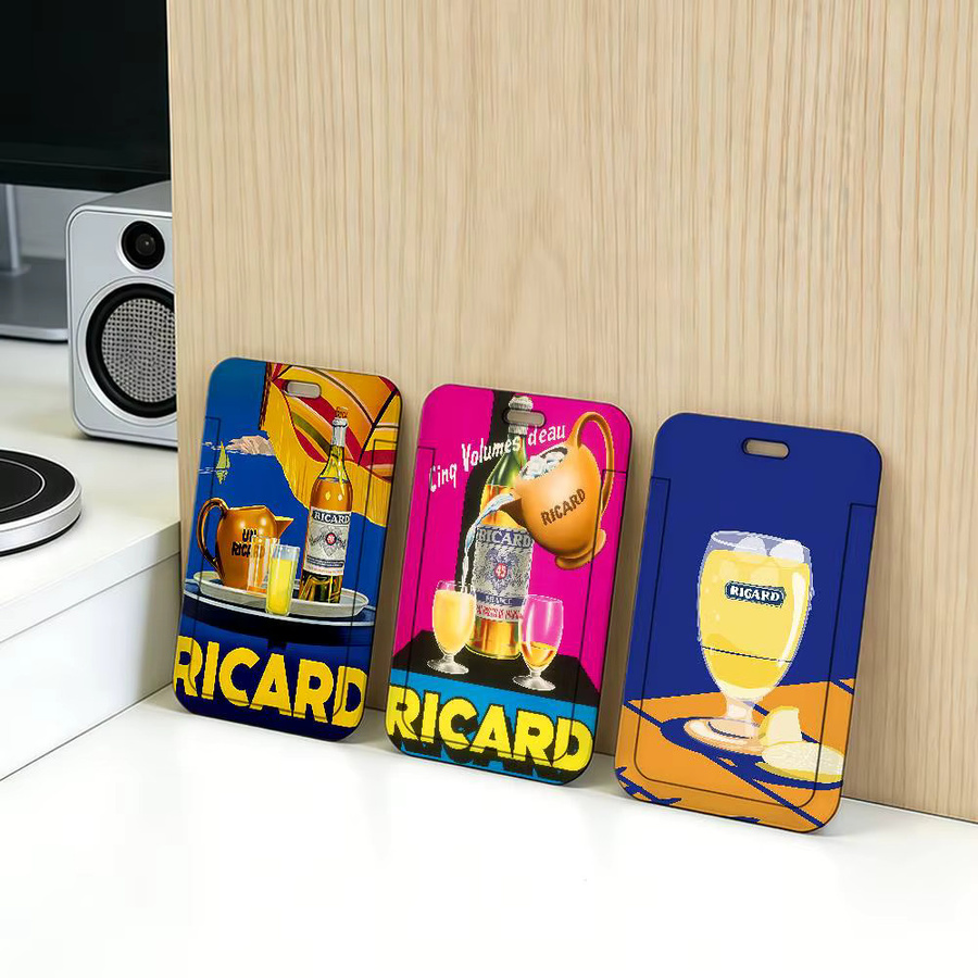 R-RicardS-ES Ausweishalter aus Kunststoff mit weichem Halsband in Multicolour für professionelles Büropersonal - Bild 3