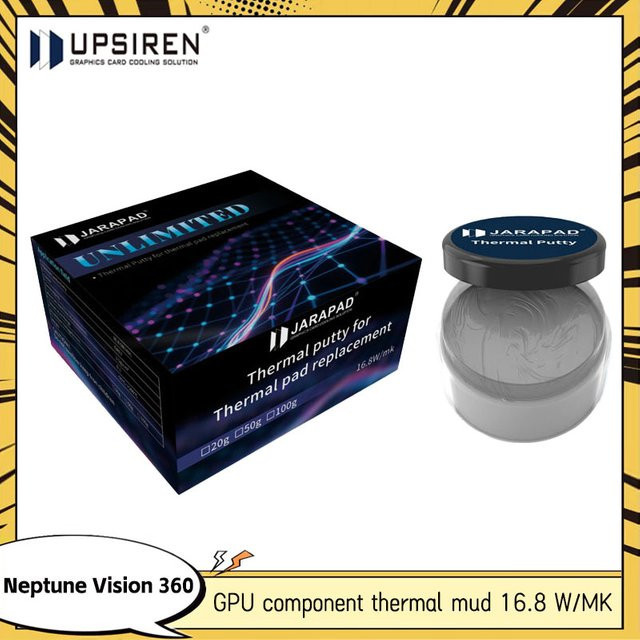 JARAPAD UNLIMITED Wärmeleitpaste für VGA GPU und IC-Prozessoren zur schnellen Kühlung, 20 g - Bild 1
