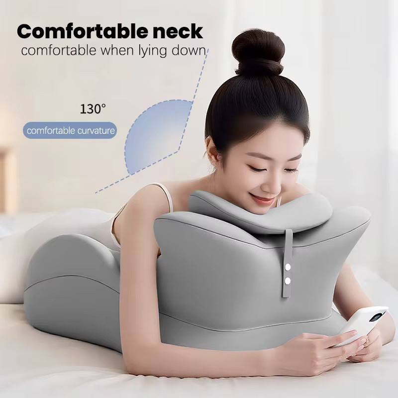 Ergonomisches Keilkissen aus Memory-Schaum von HEHUAI HT in Schwarz mit abnehmbarem Bezug, B/H/T: 58 x 38 x 23 cm - Bild 2