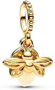 YIRAN Jewelry Hängeanhänger Glühwürmchen Design, Messing, beige, Damen - Bild 1